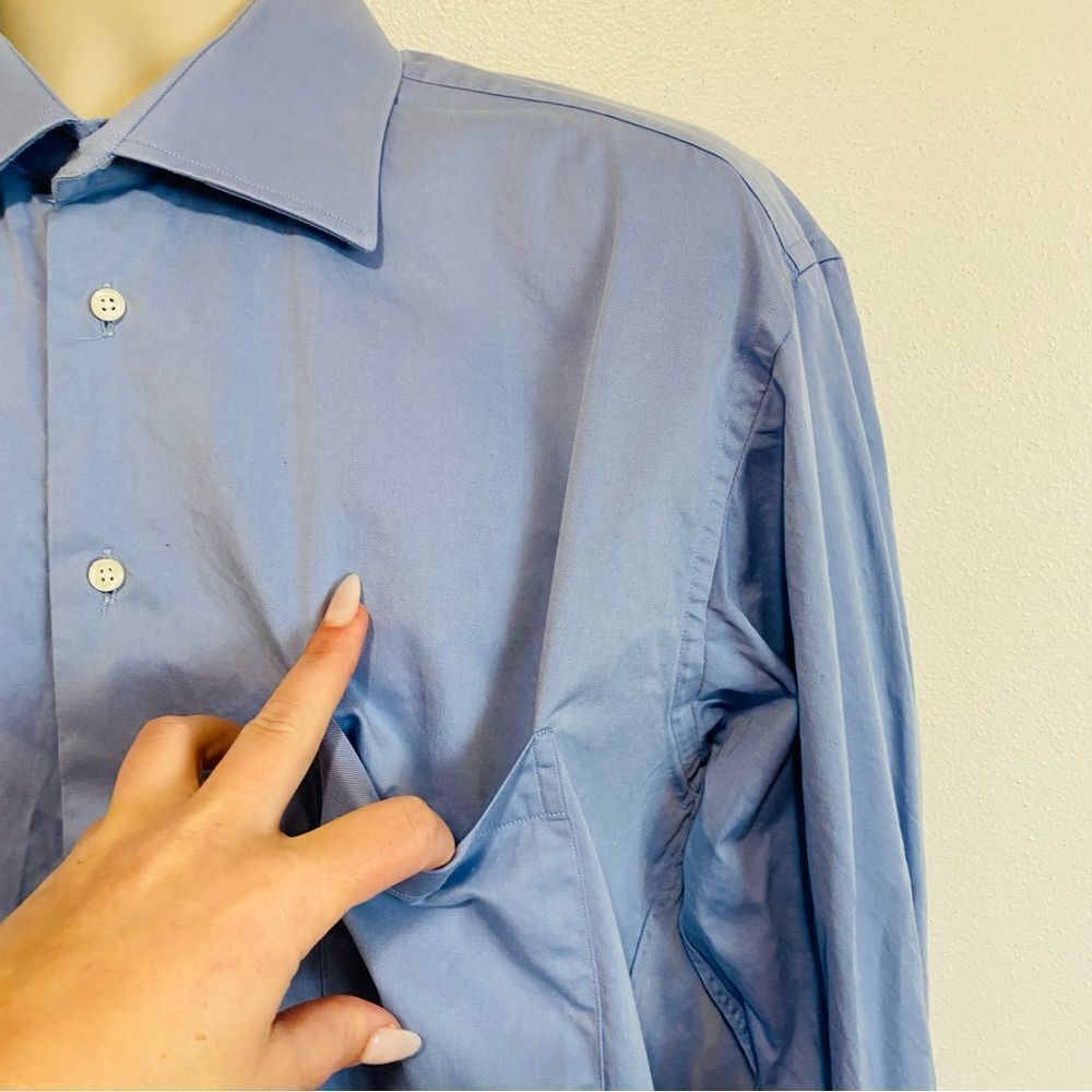 Patrick James Blue Button Down Shirt - image 3